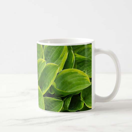 Schöne grüne Pflanze Kaffeetasse (Rechts)
