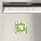 Schöne grüne Rose Magnet (In Situ (Geschirrspüler))