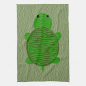 Schöne grüne Schildkröte Geschirrtuch (Vertikal)