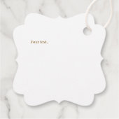 Schöne grüne Umgebung mit modernem und herzlichem  Geschenkanhänger (Rückseite)