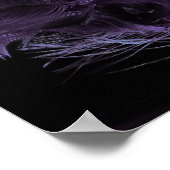 Schöne grüne und Lila Maske Mardi Gras Poster (Ecke)