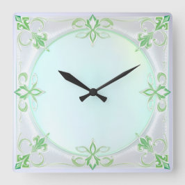 Schöne grüne Wanduhr