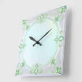 Schöne grüne Wanduhr (Winkel)