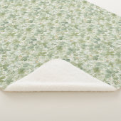 Schöne grüne Wiesenblumen Sherpadecke (3/4)
