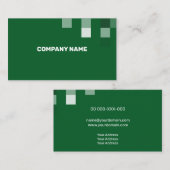 Schöne grüne zeitgenössische Transparenz Visitenkarte (Vorne/Hinten)