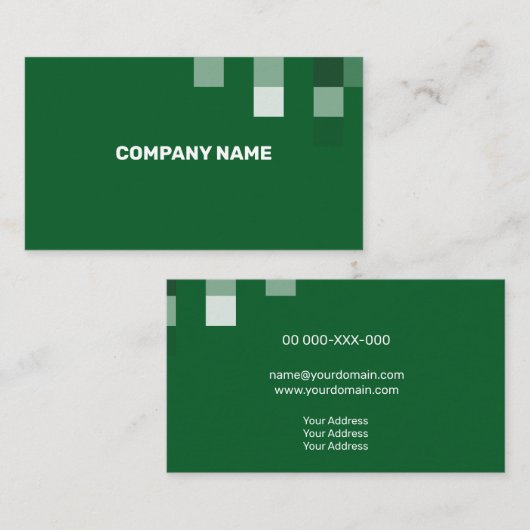 Schöne grüne zeitgenössische Transparenz Visitenkarte (Vorne/Hinten)