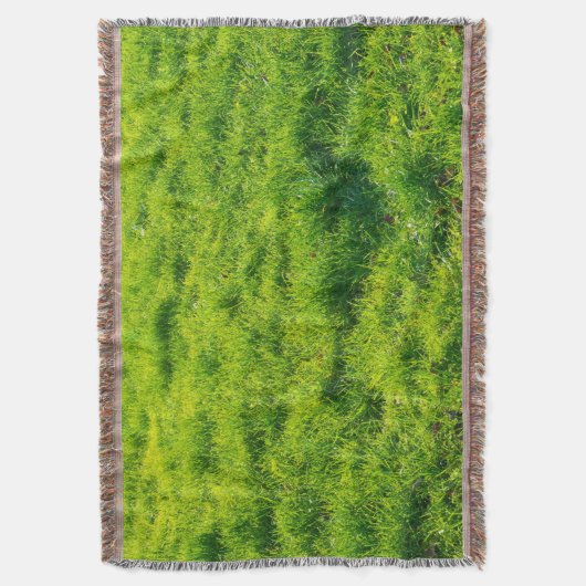 Schöne grünes Gras-Muster-Wurfs-Decke Decke (Vorderseite Vertikal)