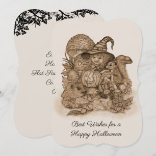 Schöne Grüße zu einem glücklichen Halloween Save The Date