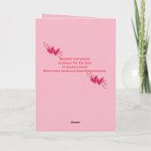 SCHÖNE grüßende AUSDRÜCKE Karte (Rückseite)