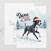 Schöne Grußkarte für Deutsche Dogge (Vorne/Hinten)
