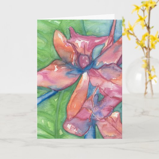 Schöne Grußkarte Karte (Gelbe Blume)