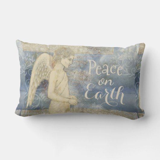 Schöne Guardian Angel Soft Blues, Kissen (Rückseite)