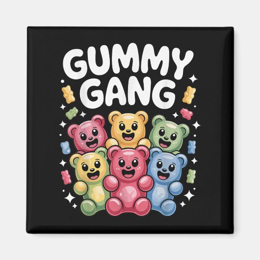 Schöne Gummibärentechnik für Männer Frauen Kinder  Magnet (Vorne)