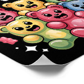 Schöne Gummibärentechnik für Männer Frauen Kinder  Poster (Ecke)