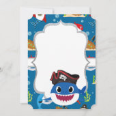 Schöne Haie, blauer Rücken Einladung (Vorderseite)