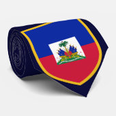 Schöne Haiti-Flagge Krawatte (Gerollt)