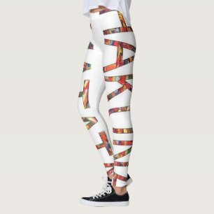 Schöne Hakuna Matata afrikanische Vintage-Farben K Leggings