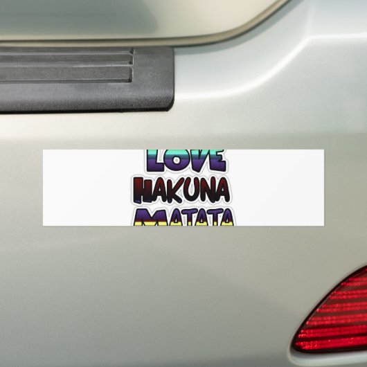 Schöne Hakuna Matata Kunst, Dichtung Autoaufkleber (Auf Auto)