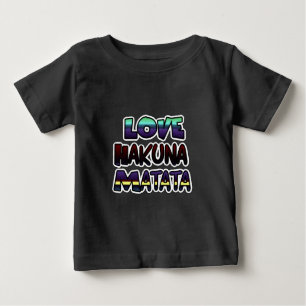 Schöne Hakuna Matata Kunst, Dichtung Baby T-shirt