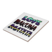 Schöne Hakuna Matata Kunst, Dichtung Fliese (Seite)