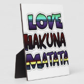 Schöne Hakuna Matata Kunst, Dichtung Fotoplatte (Seite)