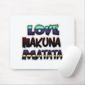 Schöne Hakuna Matata Kunst, Dichtung Mousepad (Mit Mouse)