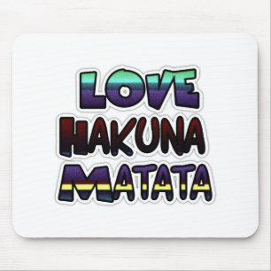 Schöne Hakuna Matata-Kunststoffdruck Mousepad