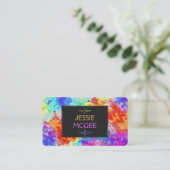 Schöne Halftone-Farben Visitenkarte (Stehend Vorderseite)