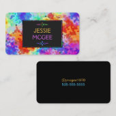 Schöne Halftone-Farben Visitenkarte (Vorne/Hinten)