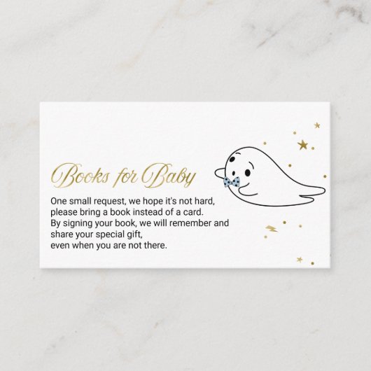 Schöne Halloween Baby Showbücher für Baby Begleitkarte (Vorderseite)