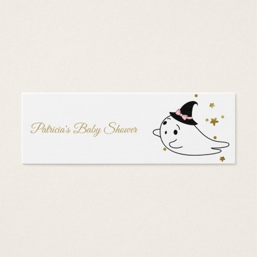 Schöne Halloween Baby Shower Measure Bly Card (Vorderseite)
