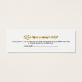 Schöne Halloween Baby Shower Measure Bly Card (Rückseite)