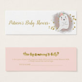 Schöne Halloween Baby Shower Measure Bly Card (Vorne & Hinten)