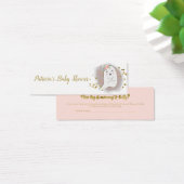 Schöne Halloween Baby Shower Measure Bly Card (Schreibtisch)