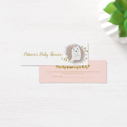 Schöne Halloween Baby Shower Measure Bly Card (Schreibtisch)