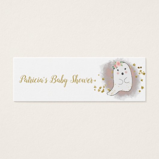 Schöne Halloween Baby Shower Measure Bly Card (Vorderseite)