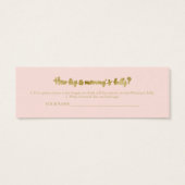 Schöne Halloween Baby Shower Measure Bly Card (Rückseite)