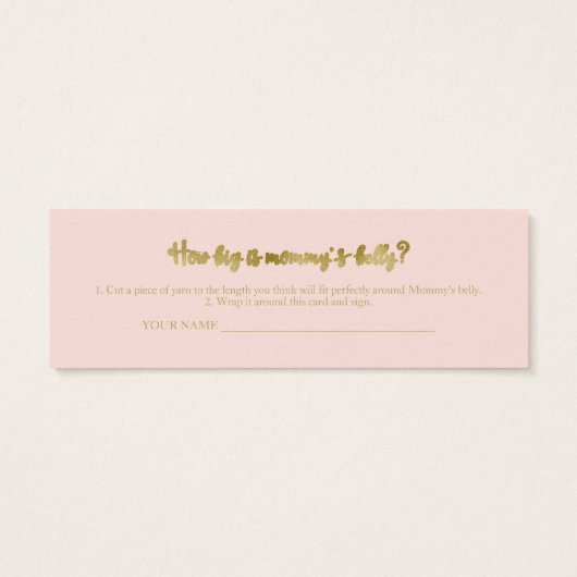 Schöne Halloween Baby Shower Measure Bly Card (Rückseite)