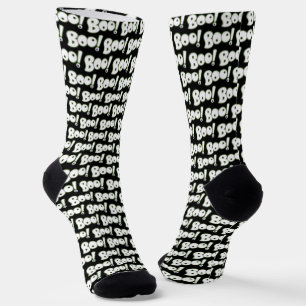 Schöne Halloween-Geister-Cartoon-Art Schwarz Socken