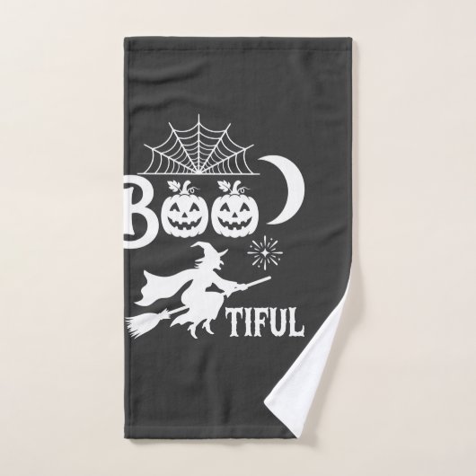 Schöne Halloween-Hexenmondgestaltung_1 Handtuch (Handtuch)