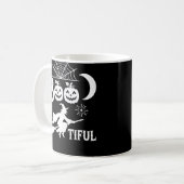 Schöne Halloween-Hexenmondgestaltung_1 Kaffeetasse (Vorderseite Links)