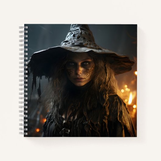 Schöne Halloween-Phantastische Illustration Notizblock (Vorderseite)