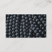 Schöne Hämatitperlen auf Schnüren Visitenkarte (Rückseite)