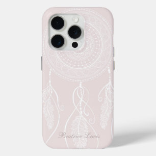 Schöne Hand gezeichnet White Dream Catcher Mandala Case-Mate iPhone Hülle