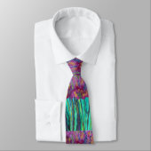 Schöne handbemalte Blume Necktie Krawatte (Gebunden)