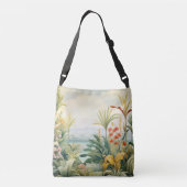 Schöne handbemalte, gefährdete Nicobar-Taube Tragetaschen Mit Langen Trägern (Rückseite)