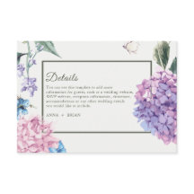 Schöne handbemalte Hydrangea-Blumenhochzeit