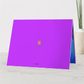 Schöne handbemalte Rose für den besondere Anlass Karte (Rückseite)