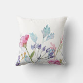 Schöne handgemalte Blumendrucke Kissen (Rückseite)