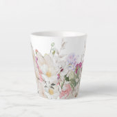 Schöne handgemalte Blumendrucke Milchtasse (Vorderseite)